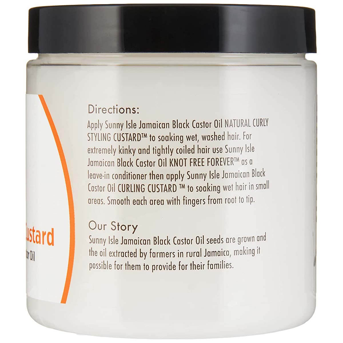 Sunny Isle Jamaican Black Castor Oil Curly Styling Custard 8oz