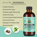Sunny Isle Jamaican Black Castor Oil with Peppermint 4oz