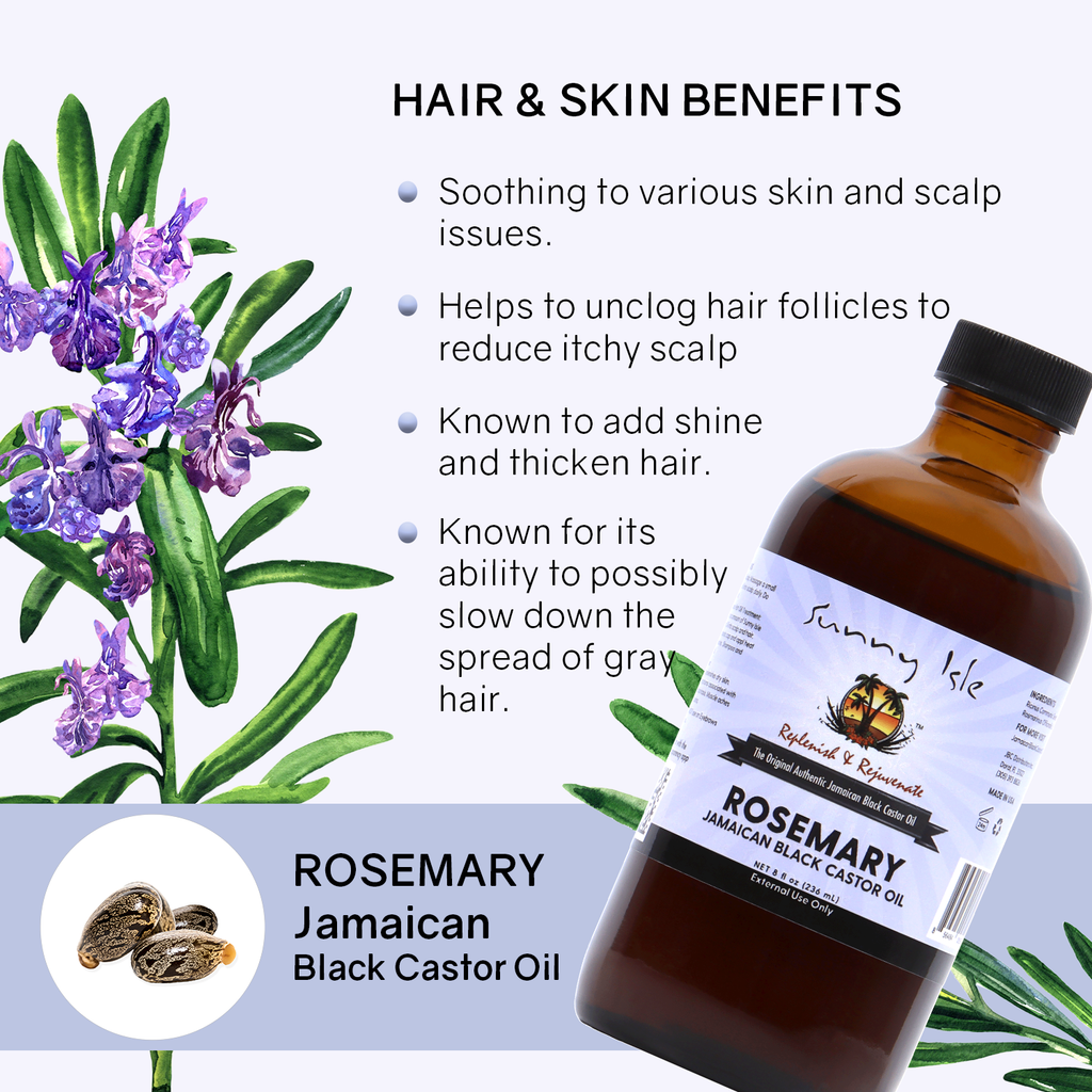 Sunny Isle Rosemary Jamaican Black Castor Oil