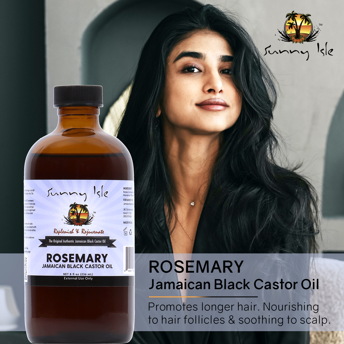 Sunny Isle Rosemary Jamaican Black Castor Oil